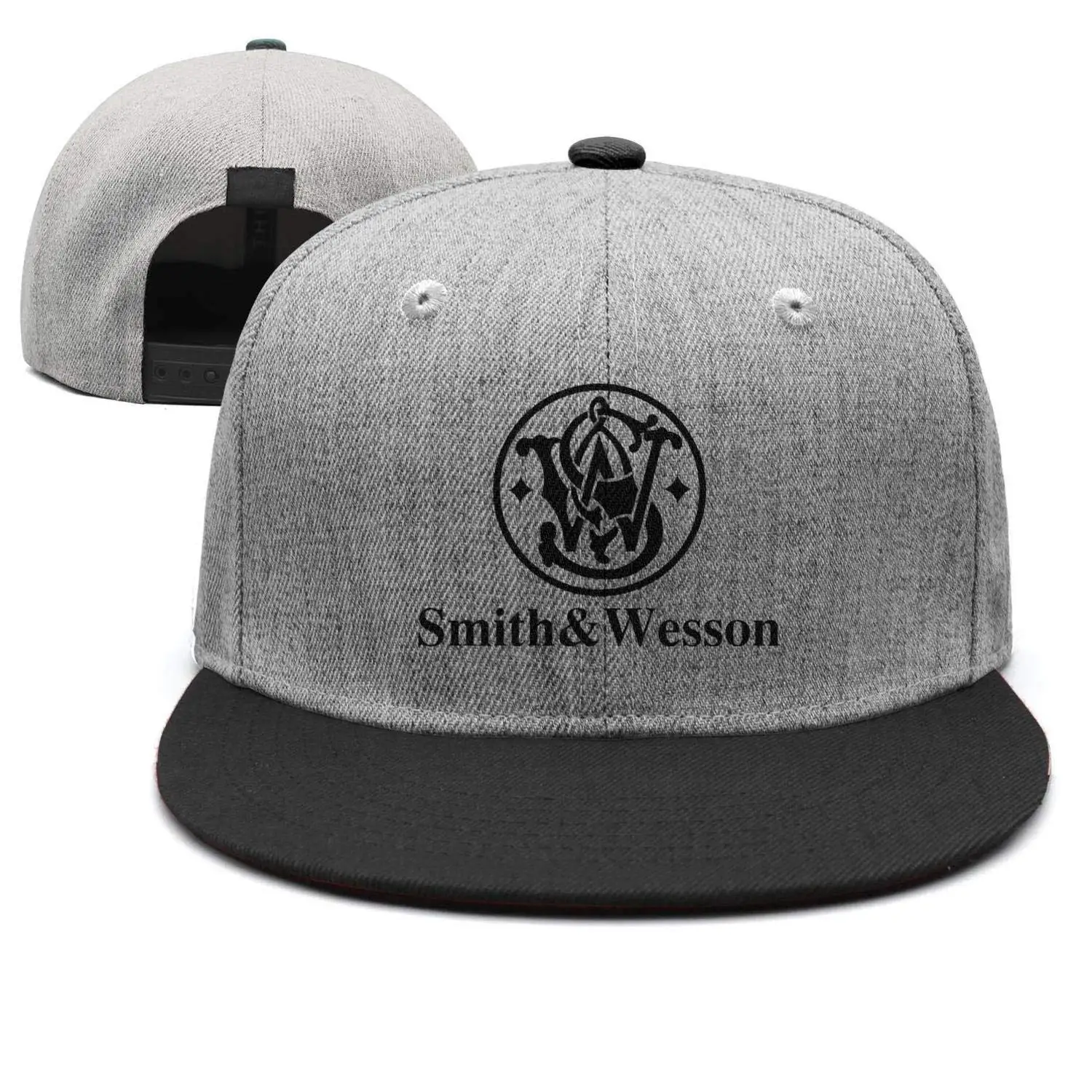 Снепбек с логотипом Smith and Wesson сетчатая посадка|Мужские бейсболки| |