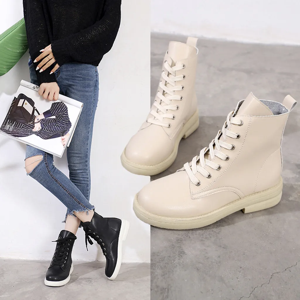 Новинка женские Ботинки Martin ботинки в британском стиле классические