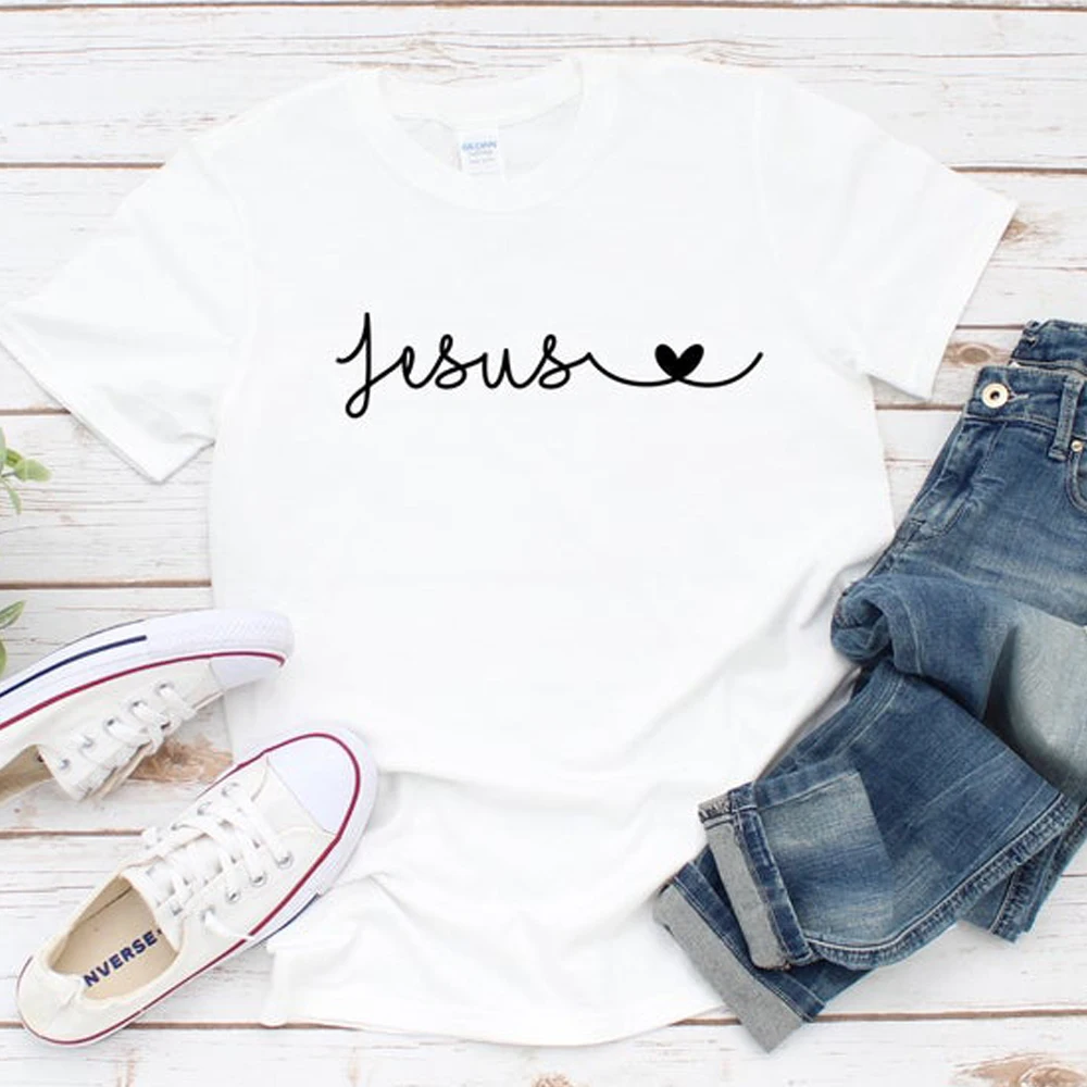 Женская футболка с надписью Jesus Love религиозный христианский Tumblr модная Harajuku