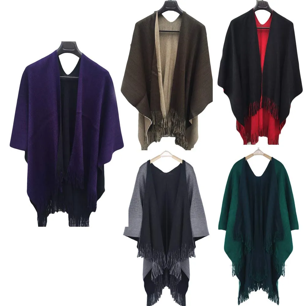 2019 новый модный Дамский зимний шарф одеяло качественное женское пончо теплая