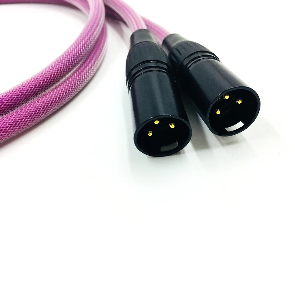 Hi-End OFC Hifi RCA штекер к XLR Штекерный аудио кабель для динамика WBT-0144 сбалансированный