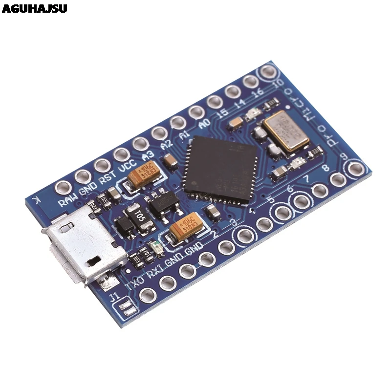 Pro Micro ATmega32U4 5V 16 МГц заменить ATmega328 для Arduino Mini с 2 Row штыревые Leonardo Usb Интерфейс |