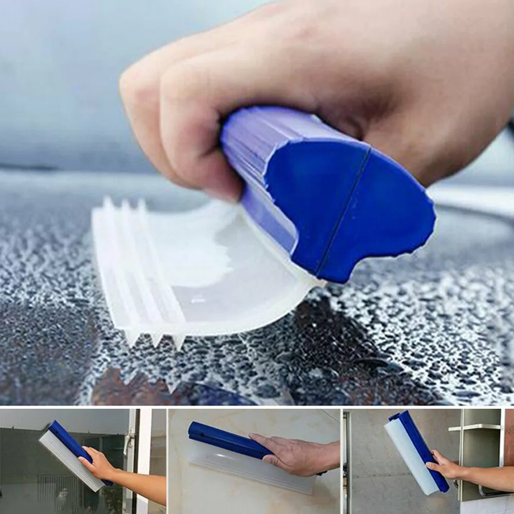 

1PC Car Wiper Board Silicone Cars Window Wash Clean Cleaner Wiper Squeegee Drying Blade Shower Kits Plastic+ Silicone 32 10 95