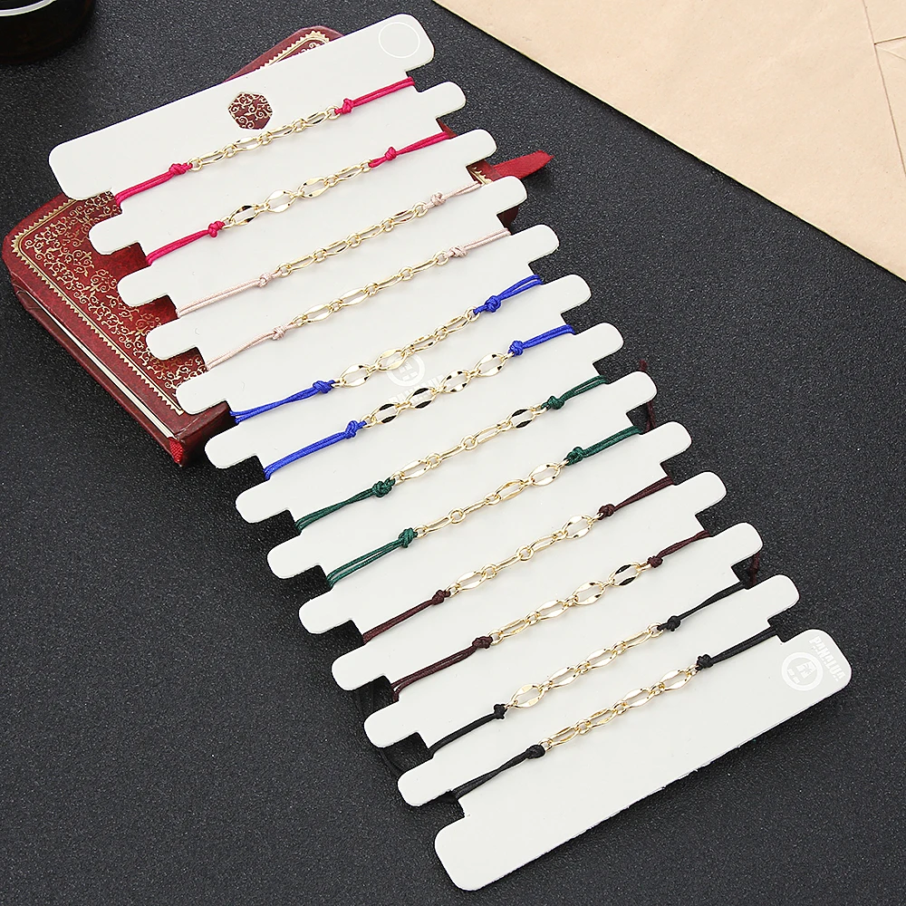 

12pcs/Set Simple Hollow Ring Charm Bracelets for Women Child Adjustable Designer for Women Girl Inspired Charms for Bracelet