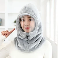 winter warm hat ridding outdoor skiing windproof cold proof cotton hat thickened ear protection with mask lei feng hat skullies