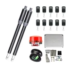 Автоматический механизм открывания ворот, светильник, двойные распашные ворота длиной до 12 футов или 200 кг, пульт дистанционного управления для гаража привод для открывание ворот распашных ворот