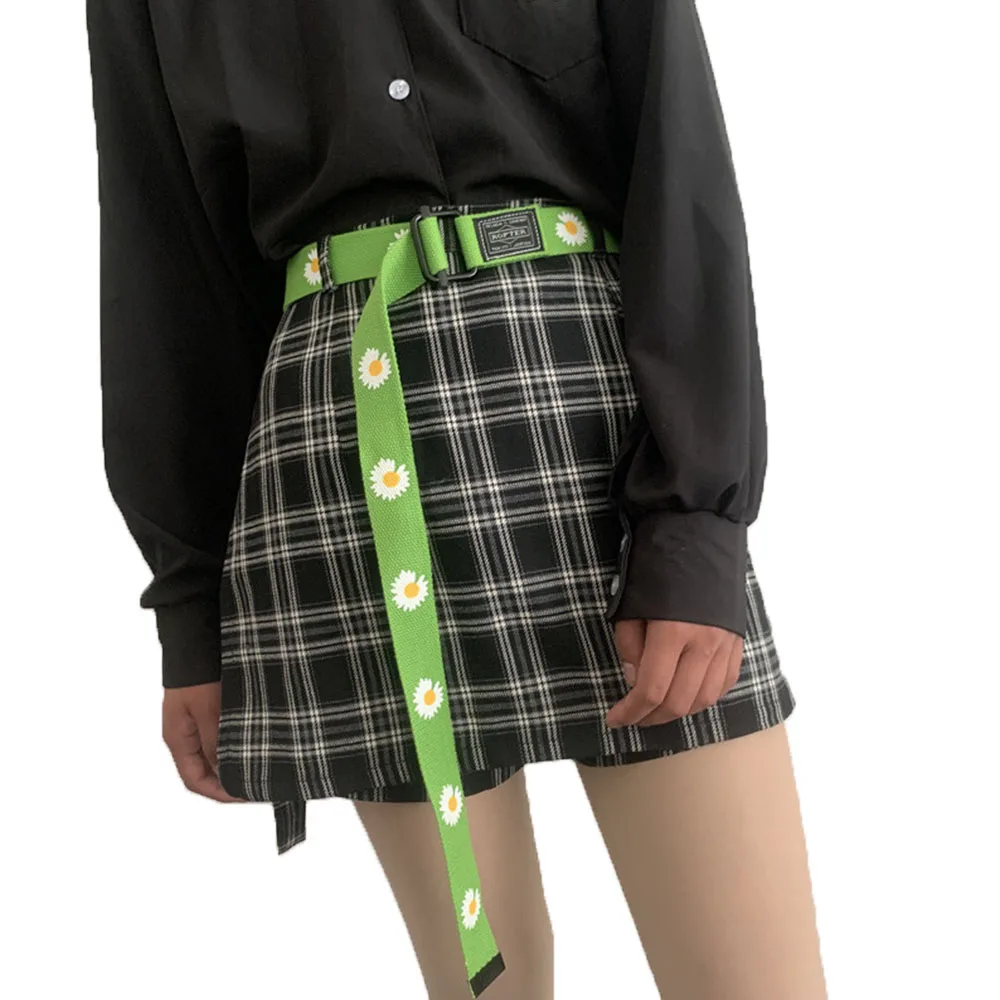 Холщовые ремни для женщин студенческий пояс регулируемый модный повседневный