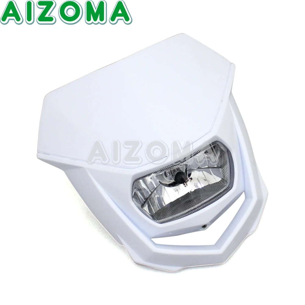 Универсальная маска для мотоциклетных фар белая внедорожников Yamaha Kawasaki Enduro |