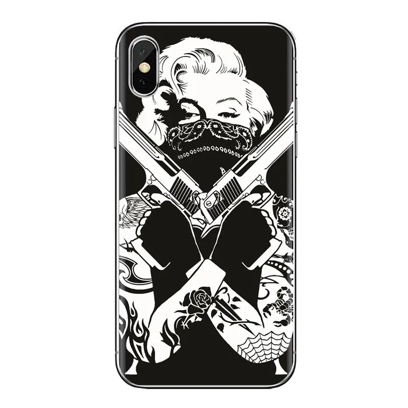 Для iPod Touch Apple iPhone 11 Pro 4 4S 5 5S SE 5C 6 6S 7 8 X XR XS Plus Max Ультратонкий чехол для marylin monroe tatooe |
