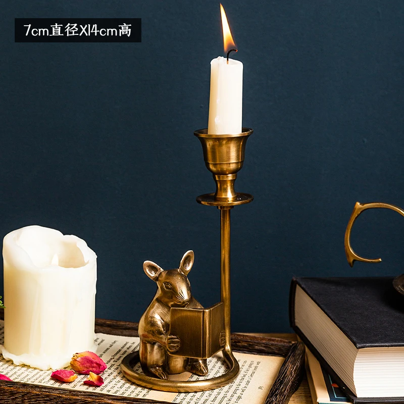 

Modern Nordic Vintage Candle Holders Table Decoration Creativity Candle Holders Living Room Decor Bougeoir Home Decor BC50ZT