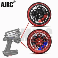 ajrc black red metal remote control handwheel for sanwa mt4 mt4s m11x m11 mx v steering wheel