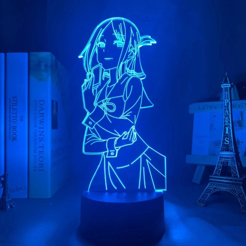 3d Аниме лампа Kaguya Sama Love Is War ночной Светильник для спальни Декор светодиодный