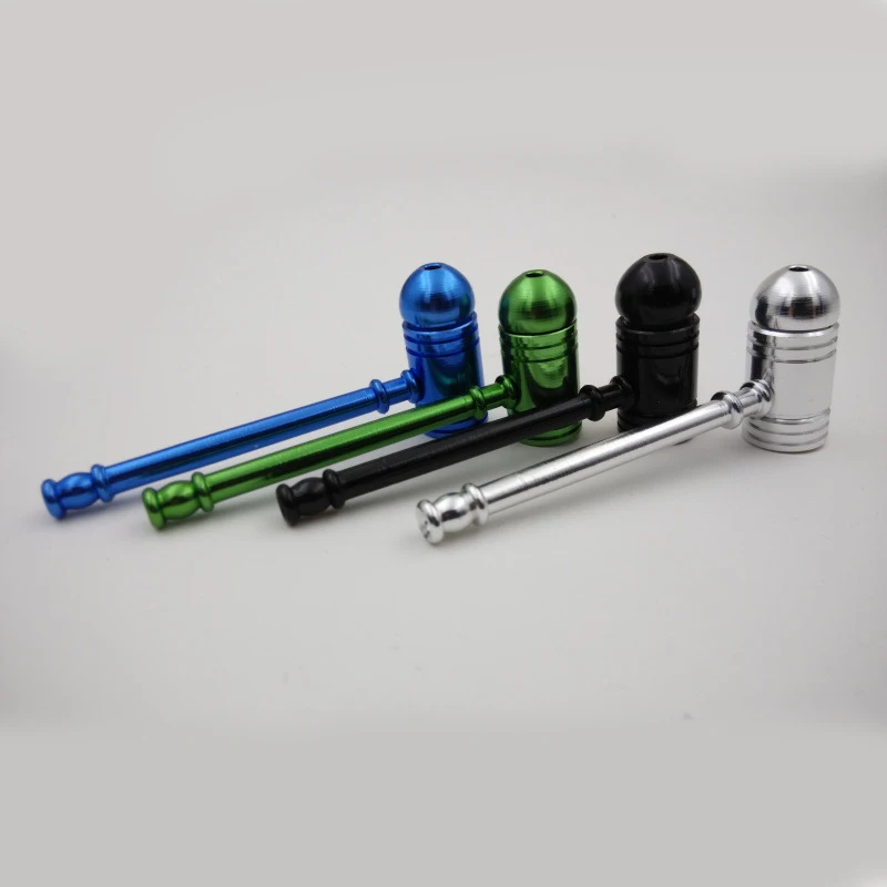

Portable Metal Smoking Pipe Tobacco Pipe Mini Hand Pipe Smoking Accessories Pipes For Smoking Herb pipe with lid