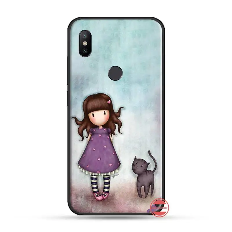 Чехол из мягкого силикона ТПУ для телефона girl Santoro Gorjuss розовый чехол Xiaomi Redmi 4x5 plus