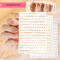 newest mg190703 01j english hot stamping 3d nail art sticker nail decal stamping export japan designs rhinestones decorations