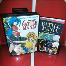 MD games card Battle Mania Japan Cover с коробкой и руководством для MegaDrive Genesis