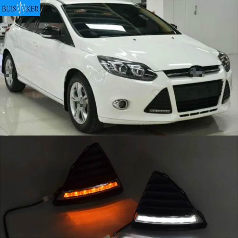 Дневные ходовые огни для Ford Focus 3 MK3 водонепроницаемые светодиодные