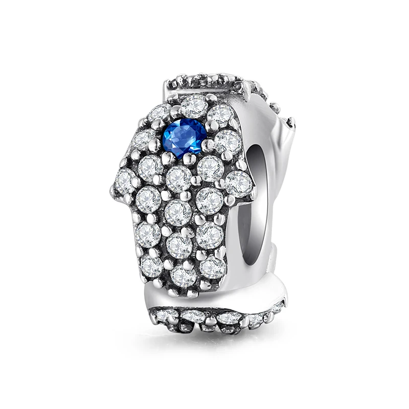 Модные 925 серебро таинственный Шарм змея Spacer фиксаторы уход за кожей лица