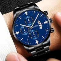 new brand men watches luxury casual watch quartz stainless steel waterproof calendar sports clock watches business reloj