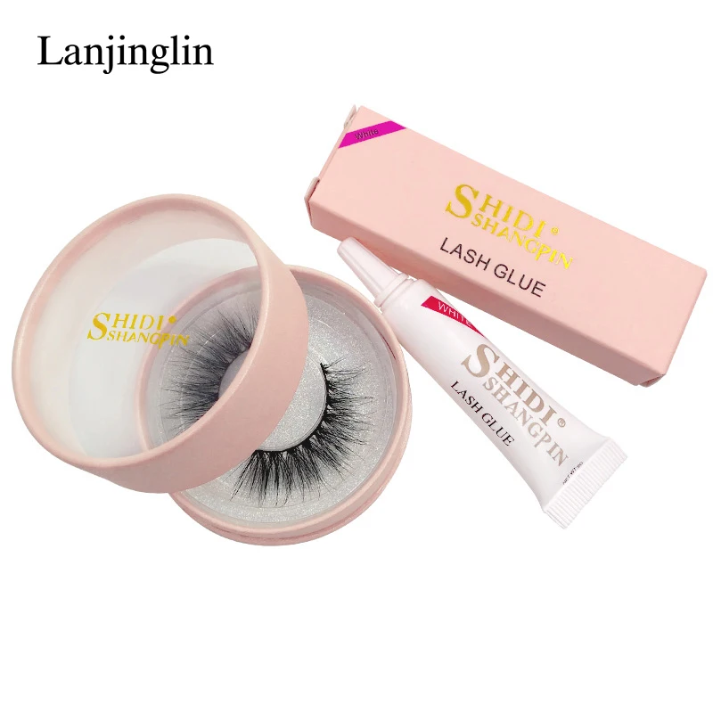 71SG4W LANJINGLIN клей для ресниц 1 шт. накладные ресницы клей 1 пара норковые ресницы 3D натуральные ресницы для наращивания 1 комплект инструмент для макияжа#71G4 - Цвет: 71SG4W