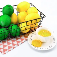 10pcs artificial fruit plastic fake fruit artifical lemonartificial plastic fake simulated lemon