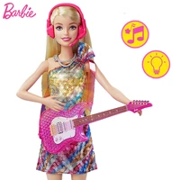 original barbie big city big dreams malibu music rock star barbie doll guitar toys for girls sounds light princess house playset