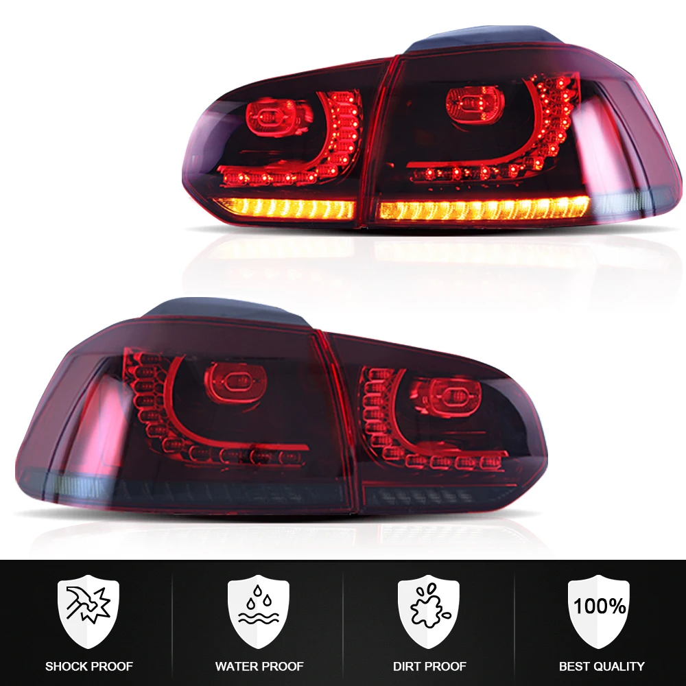 Автомобильный Стайлинг Аксессуары для заднего фонаря VW Golf 6 LED задние фонари 2009-2012