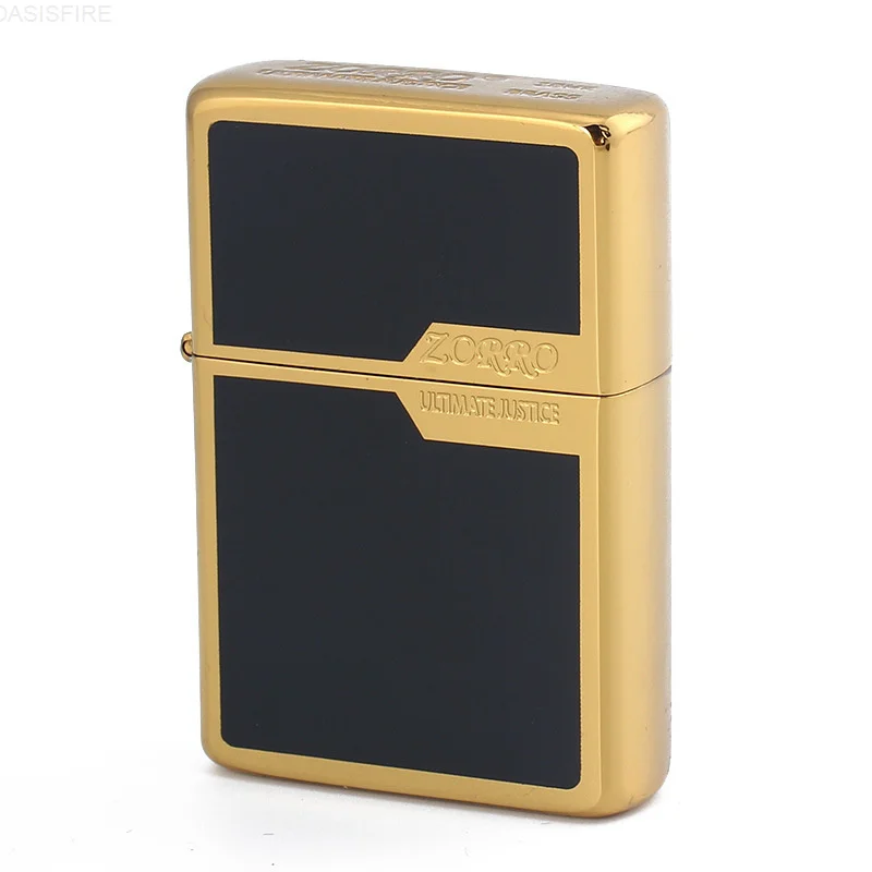 

Metal ZORRO Outdoor Flint Lighter Grinding Wheel Kerosene Oil Free Fire Lighter Refillable Gasoline Cigarette Lighter Gadgets
