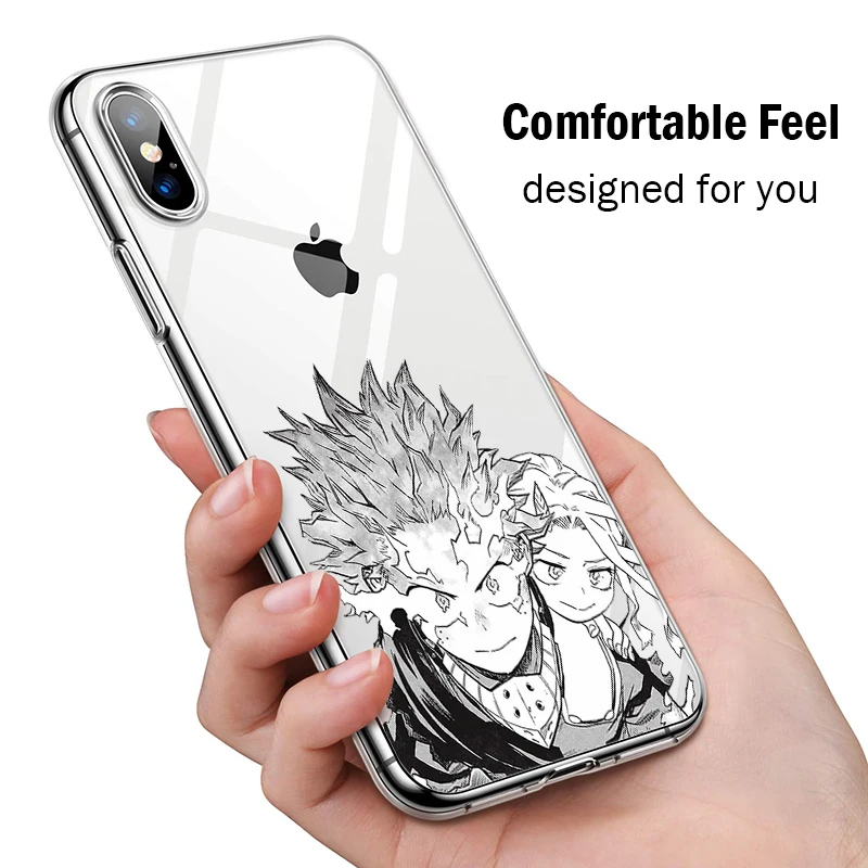 My Hero Academia Deku Bakugou Anime Phone Case for Iphone 11 12 Pro 8 7 6 Plus XS MAX XR SE Boku No Hero Academia Coque Covers