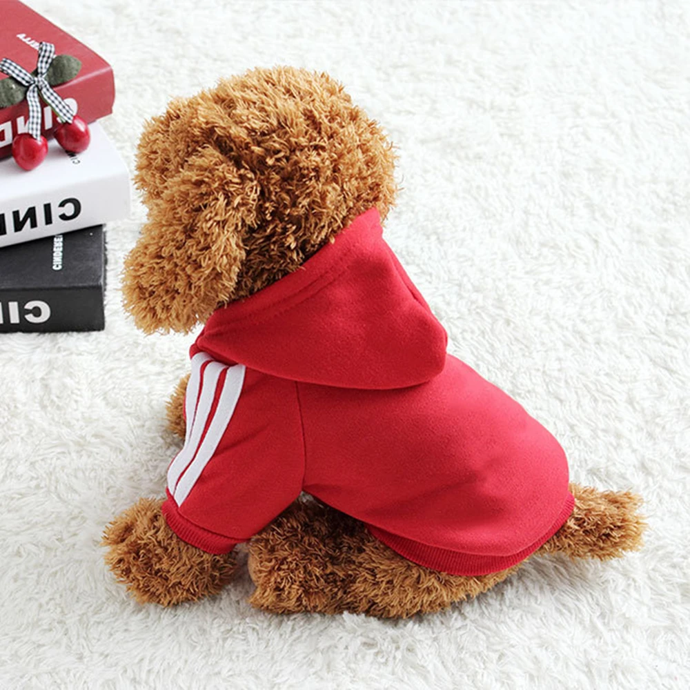 Осенняя и летняя толстовка с капюшоном одежда для щенков котят пальто