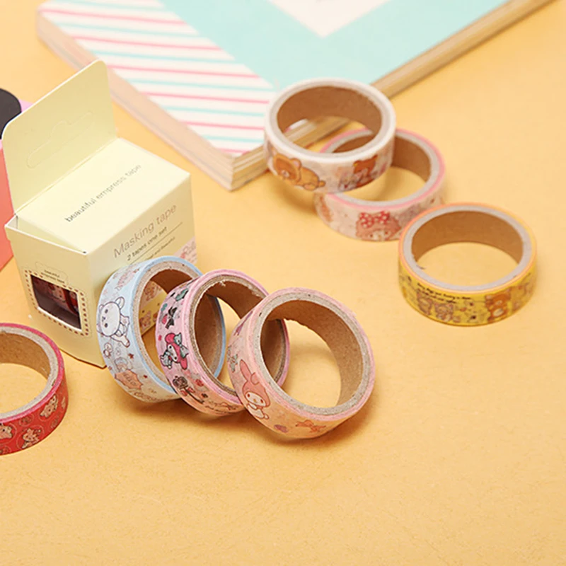 2 шт./лот аниме рилаккума набор декоративного скотча Васи Тоторо милые наклейки