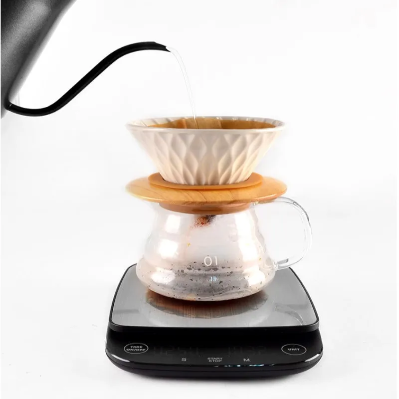 

Household Drip Coffee Scale With Timer 0.1g High Precision Electronic Digital Scales Digital Kitchen Food Scale Weight Balance