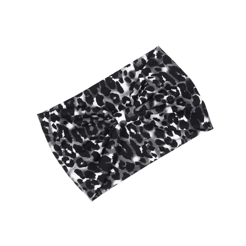 

Leopard Print Yoga Hairband Wide Elastic Fitness Sports Women Headwear Running Cycling Outdoor Female Headband