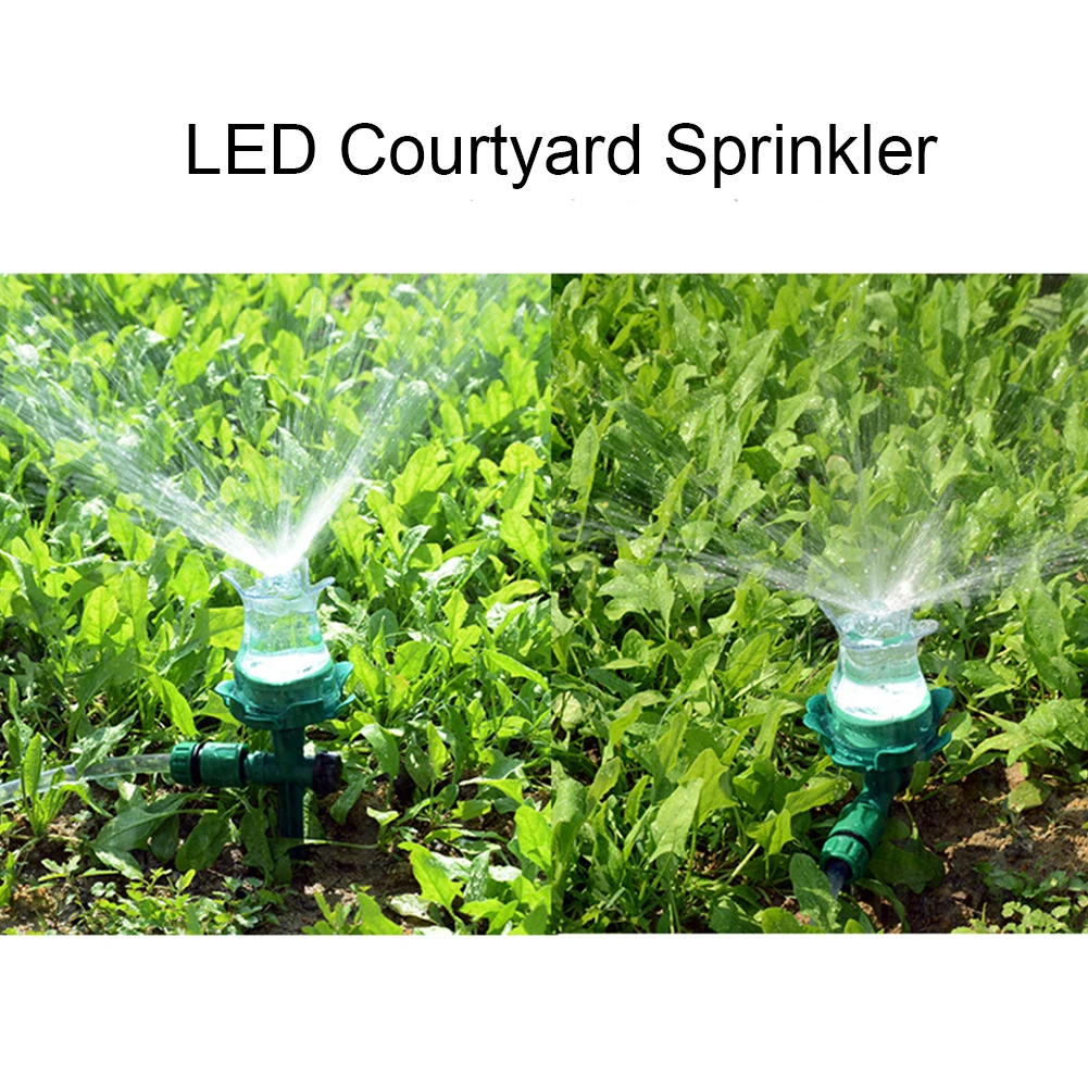 

Sprayer Lighting Nozzle Water Sprinkler No Need Wires For Garden Outdoor UV Less Than 6V Colorful Light