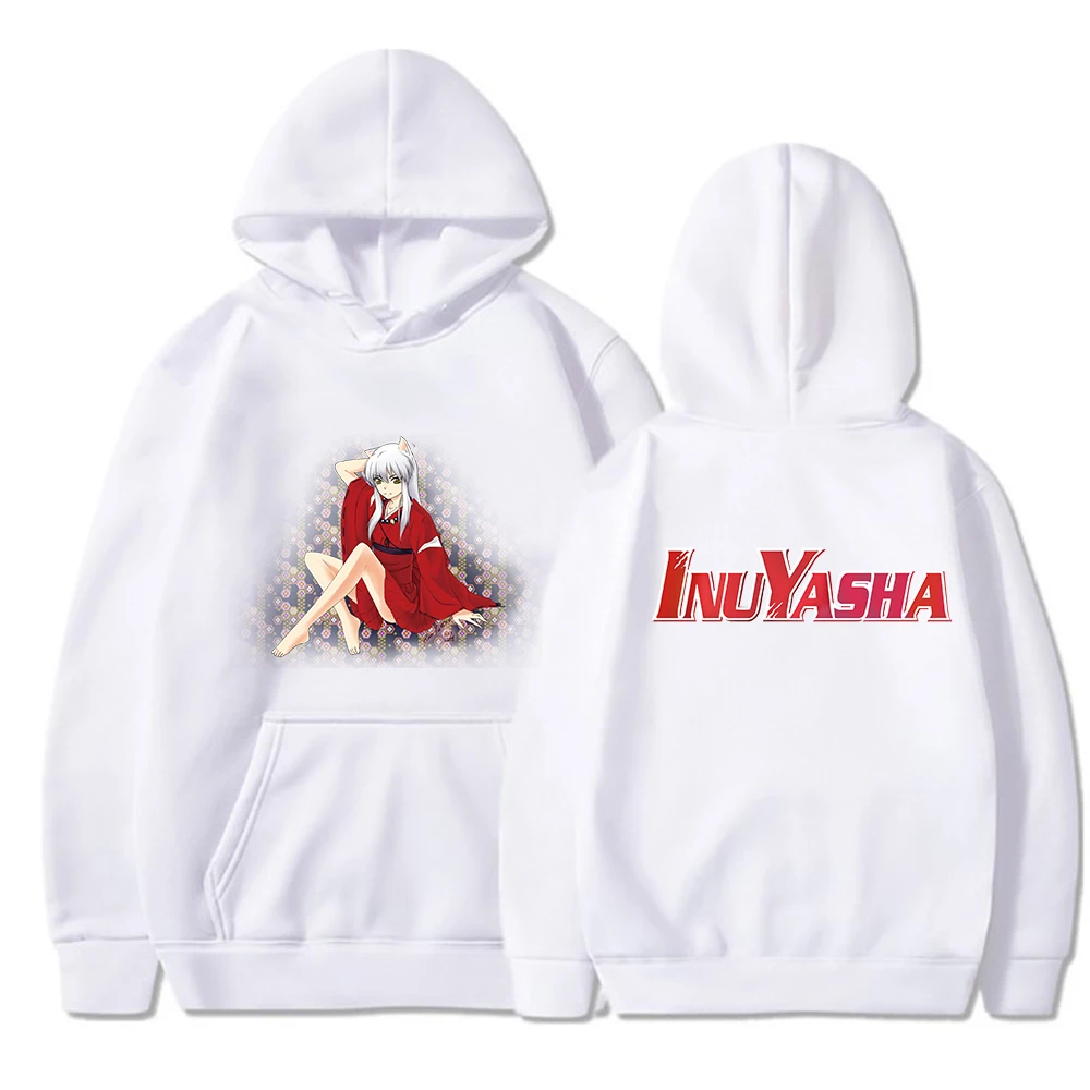 

Забавная Толстовка Inuyasha Kagome с аниме, Мужская/мужская повседневная Уличная одежда, пуловер в японском стиле Харадзюку, верхняя одежда унисек...