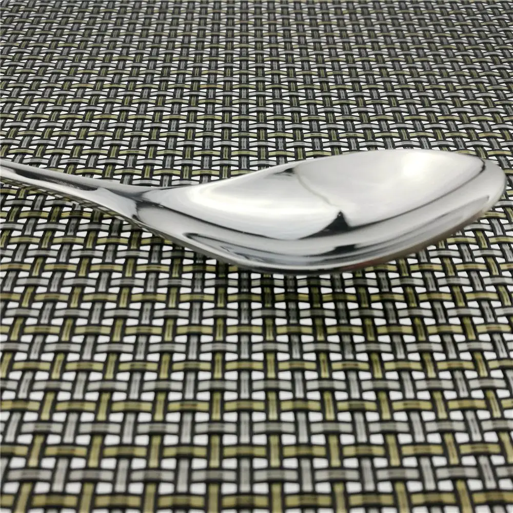 4 шт./компл. блестящие зеркальные серебристый цвет набор столовых приборов