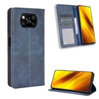 for xiaomi poco x3 nfc case x3nfc wallet flip style vintage leather phone back cover for xiaomi poco x3 nfc with photo frame