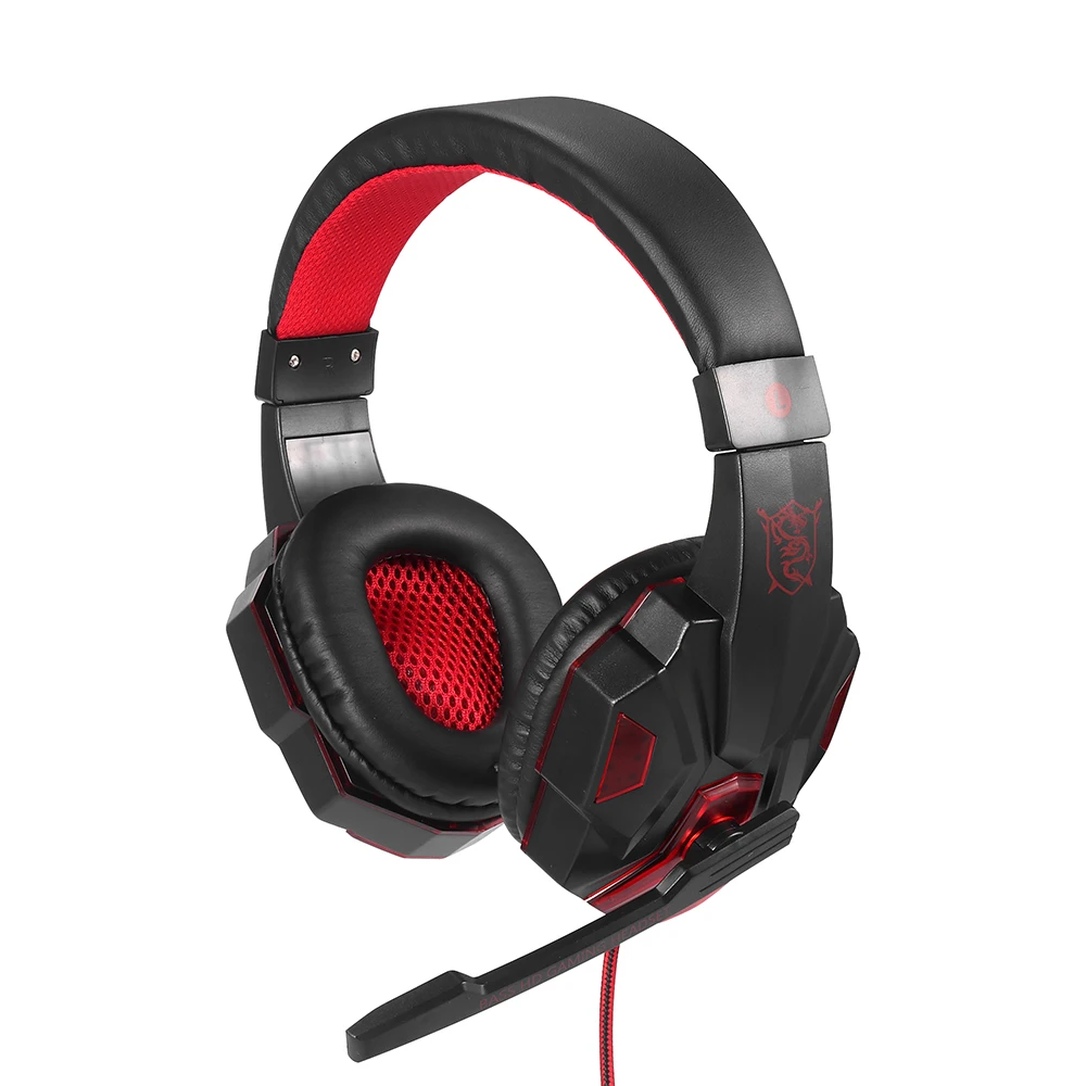 

Illuminated Wired Headphones USB Illuminated LED Lights Wired Computer Headset BASS HD Gaming Headset Microphone Headphones