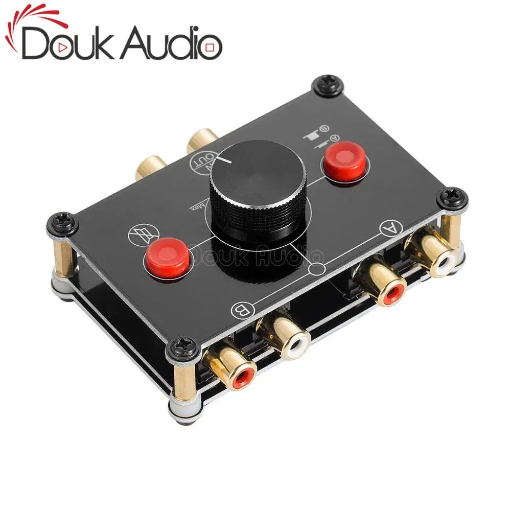 Douk Audio Little Bear Mini 2 полосный стерео L/R RCA аудио пассивный селектор переключатель