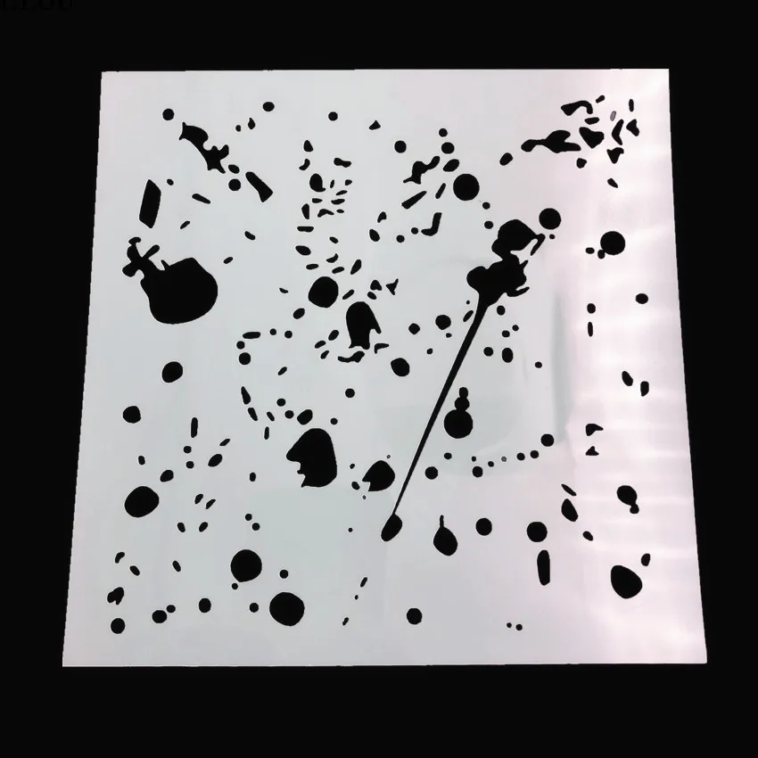 15*15 Волшебные часы трафареты для скрапбукинга Пластиковая форма щит сделай сам