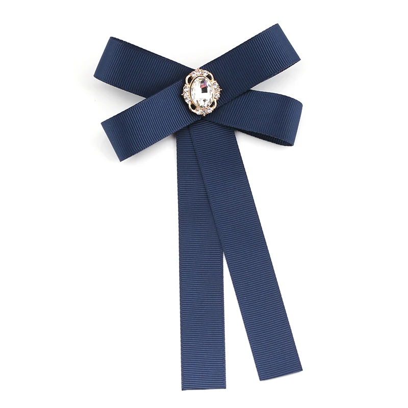 Классические Ленточные галстуки бабочки Стразы хрустальные броши Заколки