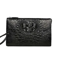 xingmengda new crocodile handbags leisure men clutch bags hand caught zipper men wallet male crocodile bag