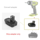 Адаптер для электроинструмента Ryobi 18 в для литий-ионных батарей makitadewaltmilwaukee 1820 в