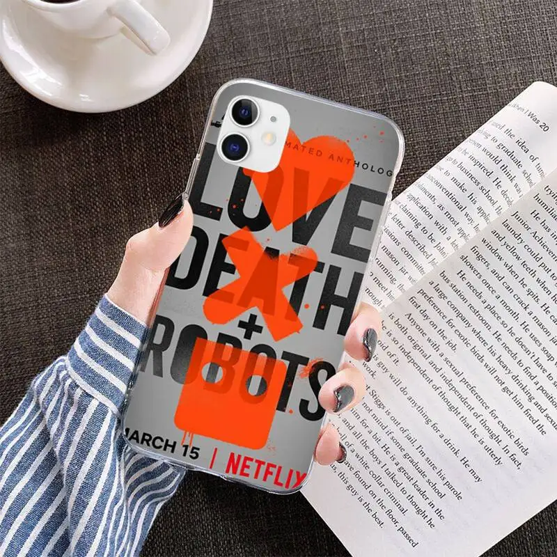 Чехол для телефона PENGHUWAN с анимацией Love Death &amp Robot iPhone 11 pro XS MAX 8 7 6 6S Plus X 5S SE 2020 XR |