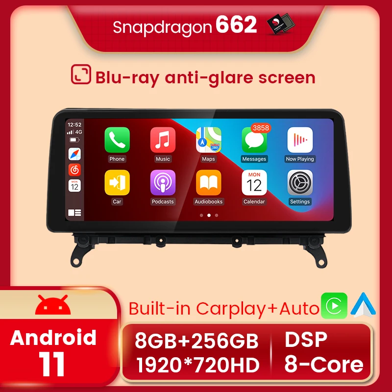 

8G + 256G! Автомобильный мультимедийный плеер, антибликовый экран, 12,3 дюйма, Android 11, для BMW X5 E70/X6 E71 (2007-2013) CCC/CIC X HD
