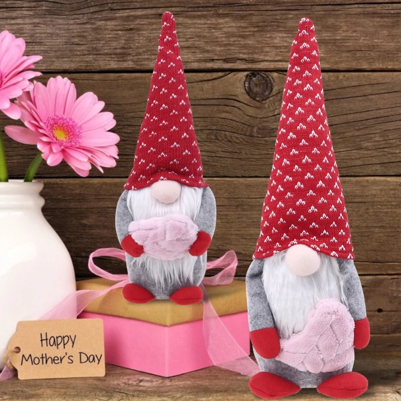 

Handmade 2021 Envelope and Love Swedish Santa Gnome Plush Doll Holiday Figurines Toy Valentine's Day doll Ornaments