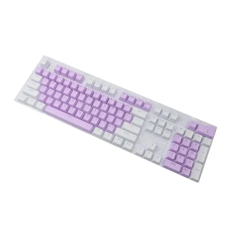 

6 Colors Optional Translucent Double Shot PBT 104 KeyCaps Backlit Wear-Resistant Mechanical Keyboard Keycaps Peripheral