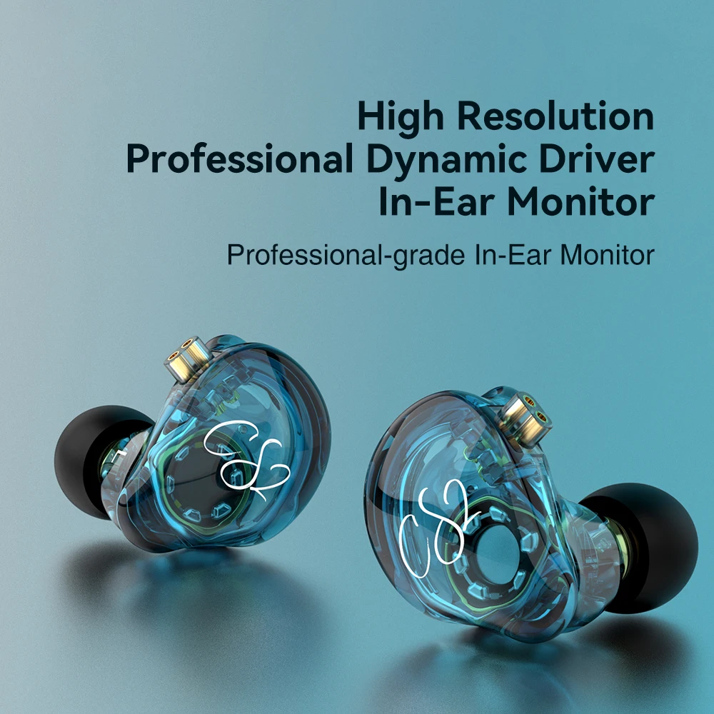 Новые динамические наушники-вкладыши TRN CS2 Hi-Fi музыкальные спортивные IEM