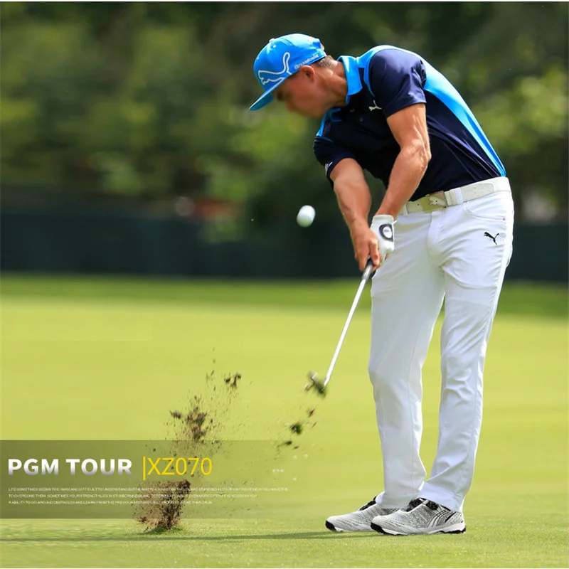 PGM Men Golf Shoes Waterproof Sports Shoes Rotating Buckles Breathable Anti-slip Sneakers Multifunctional Golf Trainers