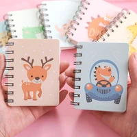 mini coil notebook cartoon animals notepad kawaii school diary notebooks for students journal planners office school supplies